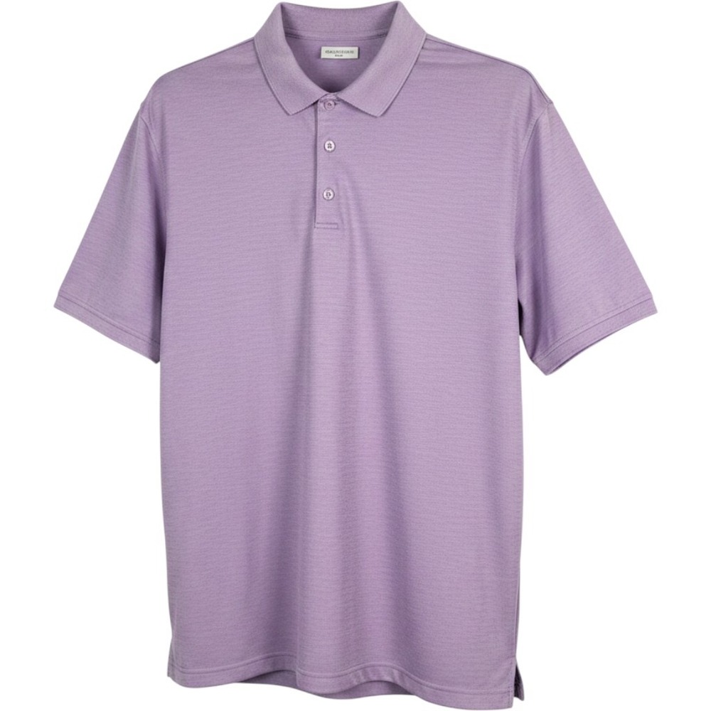 BCG Golf Men's Short Sleeve Moisture Wicking Polo Shirt 3XL Purple Heathered